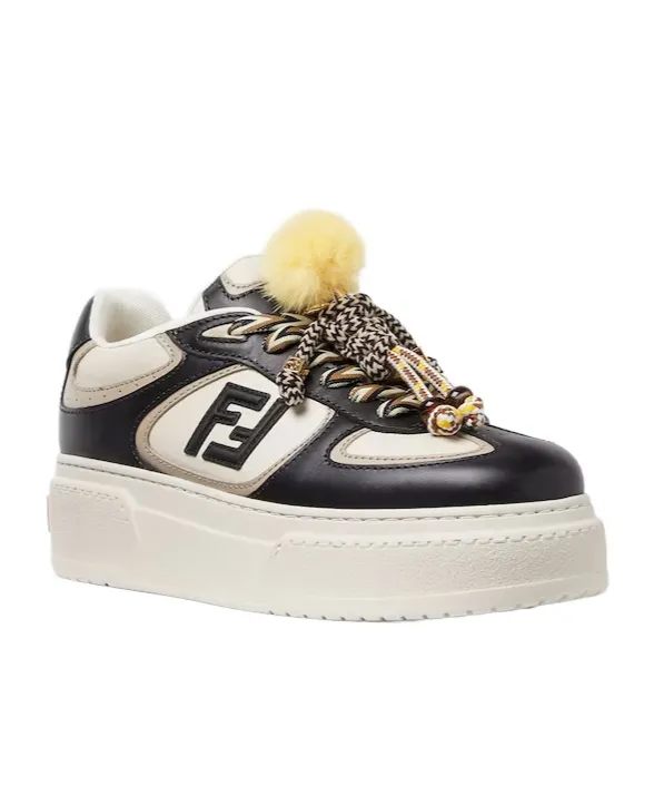 Fendi Match Low-Top Platform Sneakers