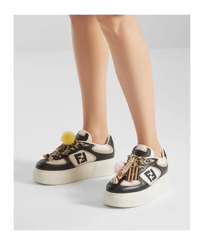 Fendi Match Low-Top Platform Sneakers