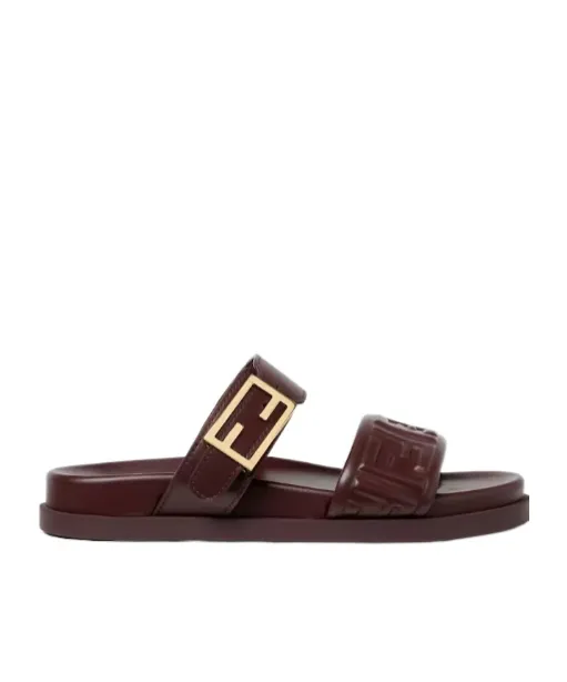 Fendi Feel Ff Embossed Sandals