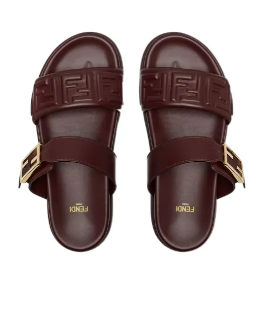 Fendi Feel Ff Embossed Sandals