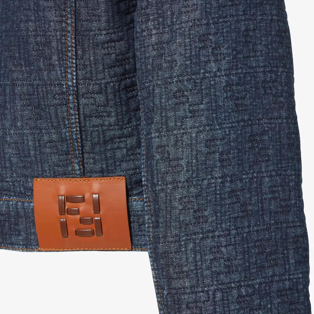 Fendi Logo Patch Denim Jacket