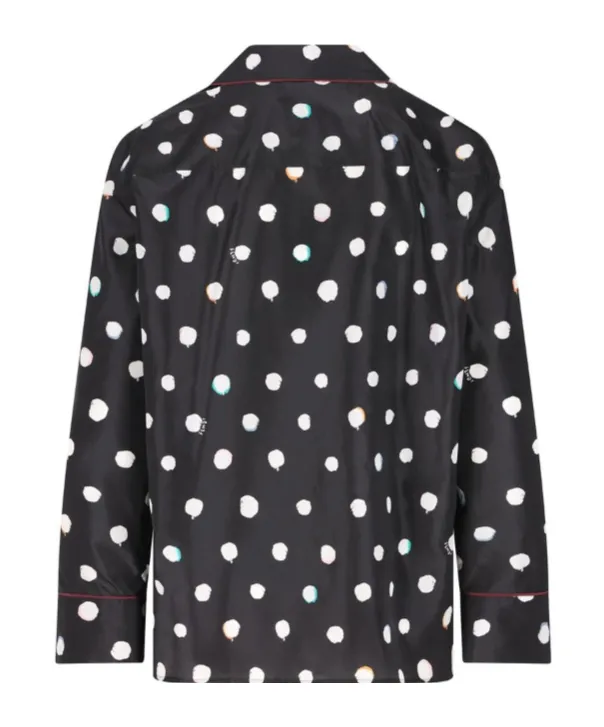 Fendi Falena Dots Printed Long Sleeved Shirt