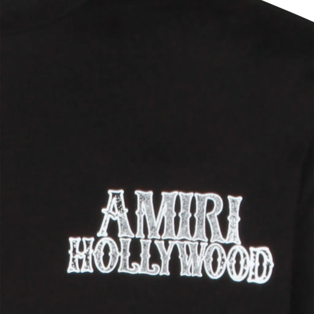 Amiri Logo Hollywood Printed Oversized T-Shirt