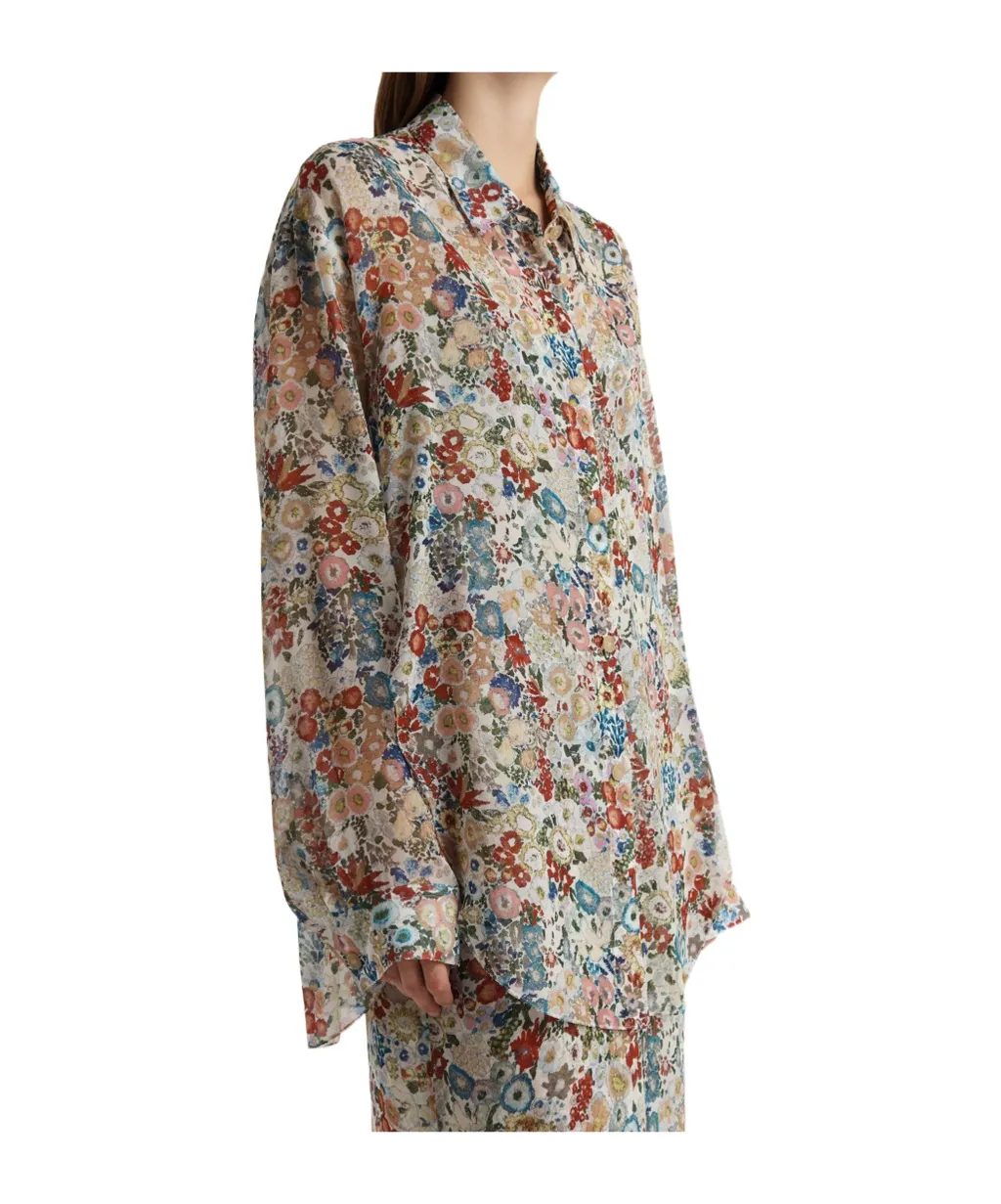 Khaite Goya Floral Printed Buttoned Shirt