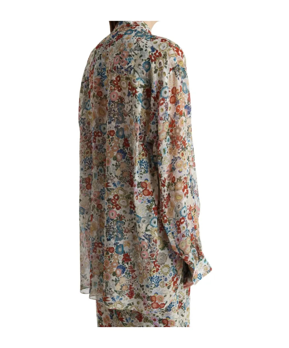Khaite Goya Floral Printed Buttoned Shirt