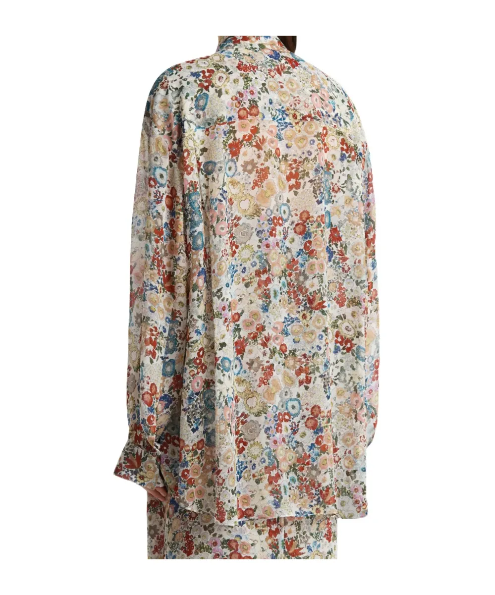 Khaite Goya Floral Printed Buttoned Shirt