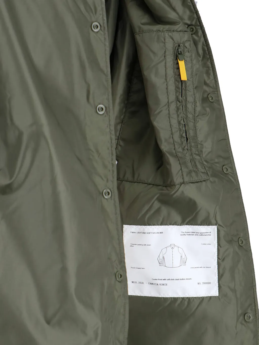Aspesi Long Sleeved Press-Stud Jacket