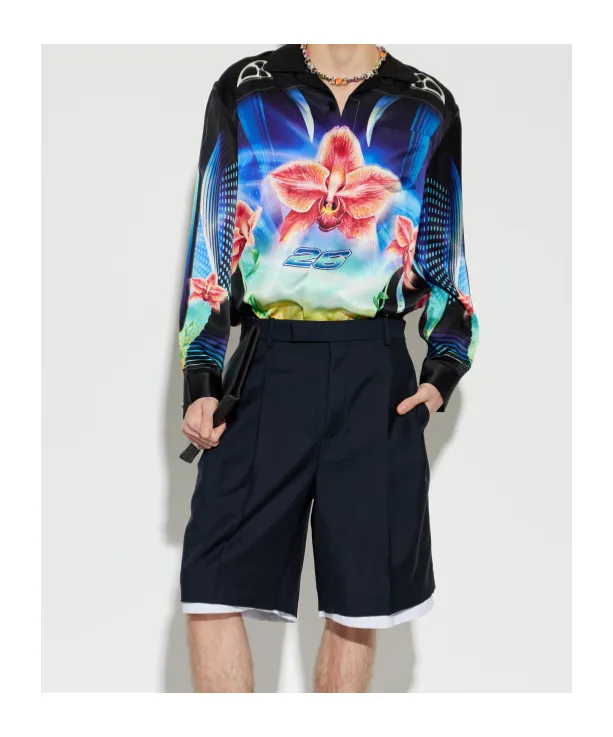 Casablanca Orchid Racer Long-Sleeved Shirt