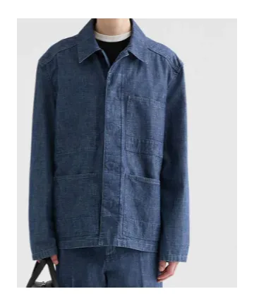 Jil Sander Chambray Pocket Detail Shirt Jacket
