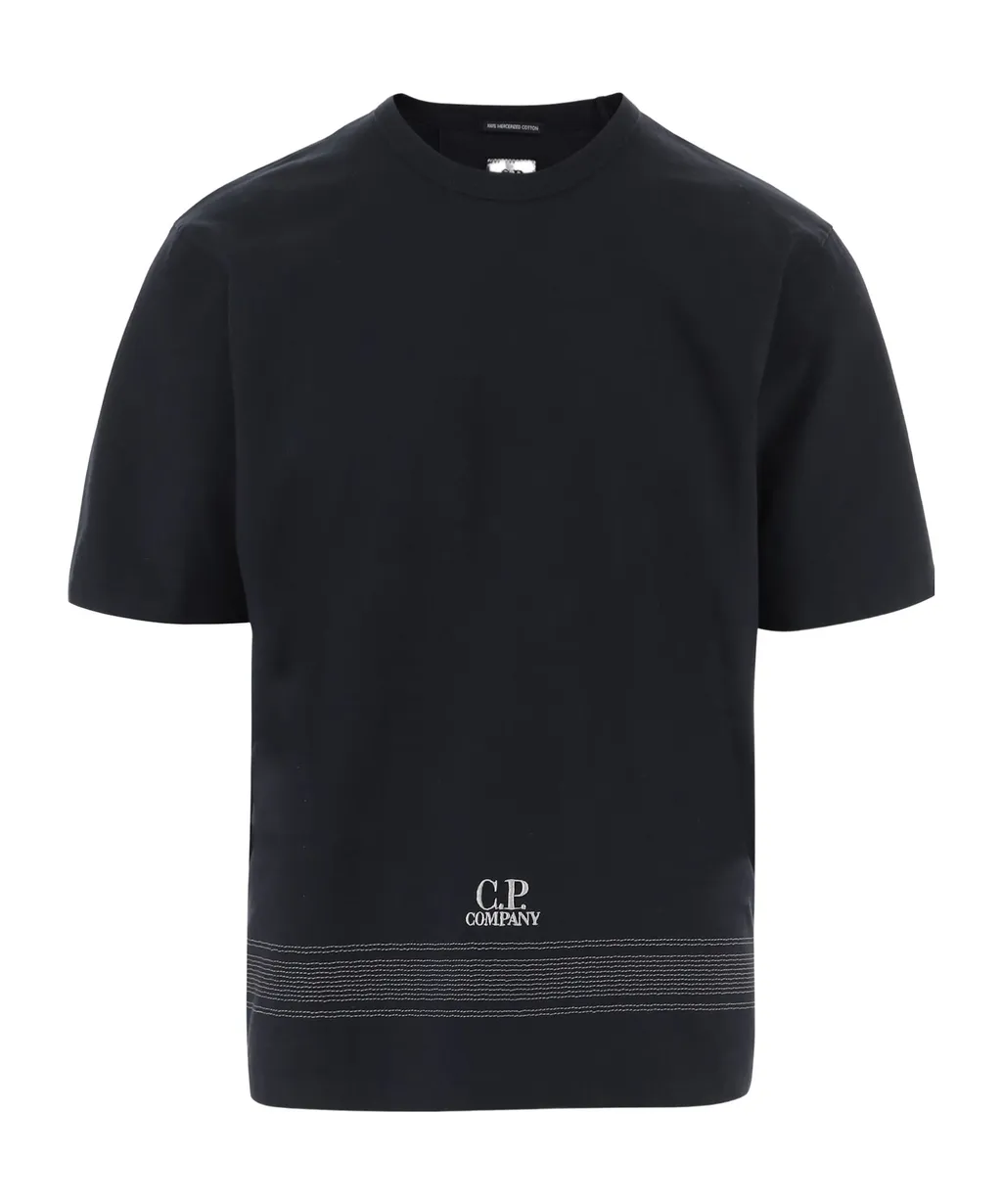 C.P. Company Logo Embroidered Crewneck T-Shirt