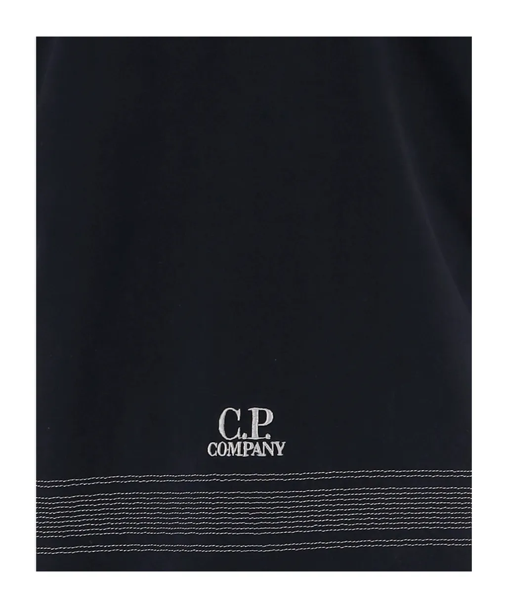 C.P. Company Logo Embroidered Crewneck T-Shirt