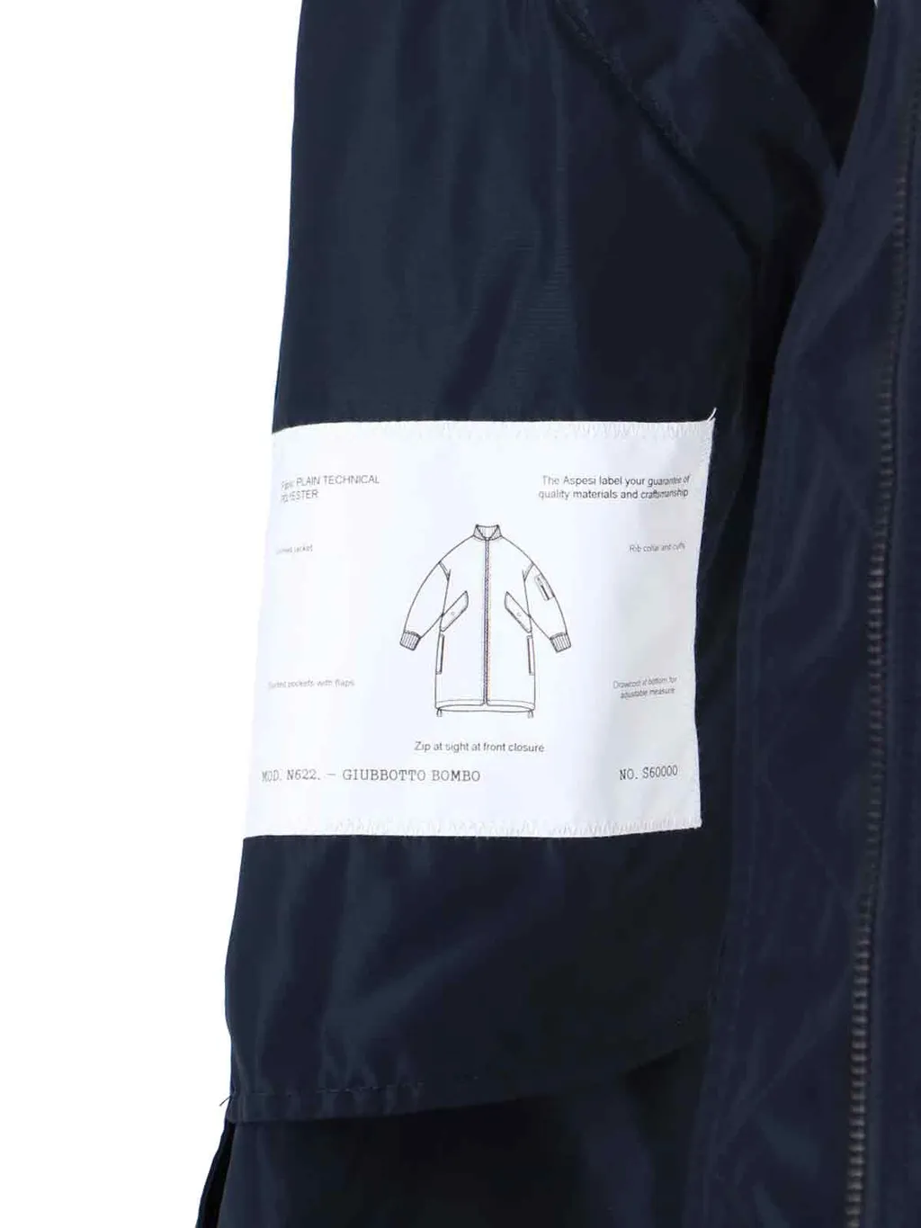 Aspesi Long Sleeved Zip-Up Coat