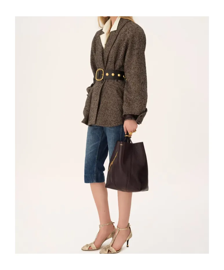 Chloé Spin Charm Detailed Tote Bag