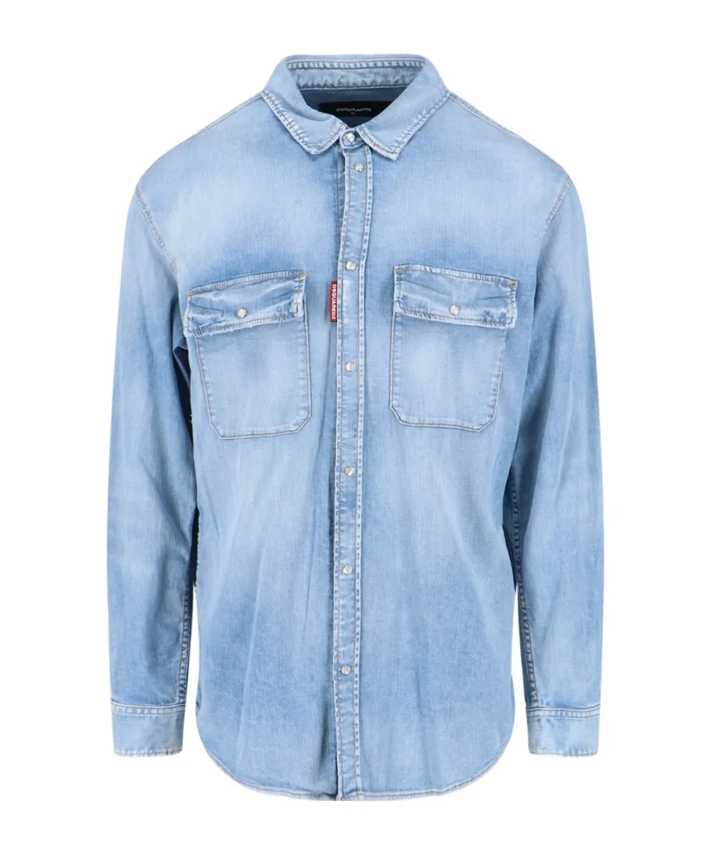 Dsquared2 Long Sleeved Denim Shirt