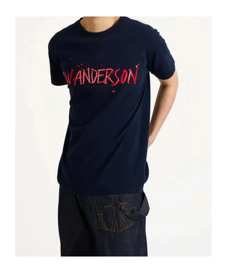 Jw Anderson Logo Printed Crewneck T-Shirt