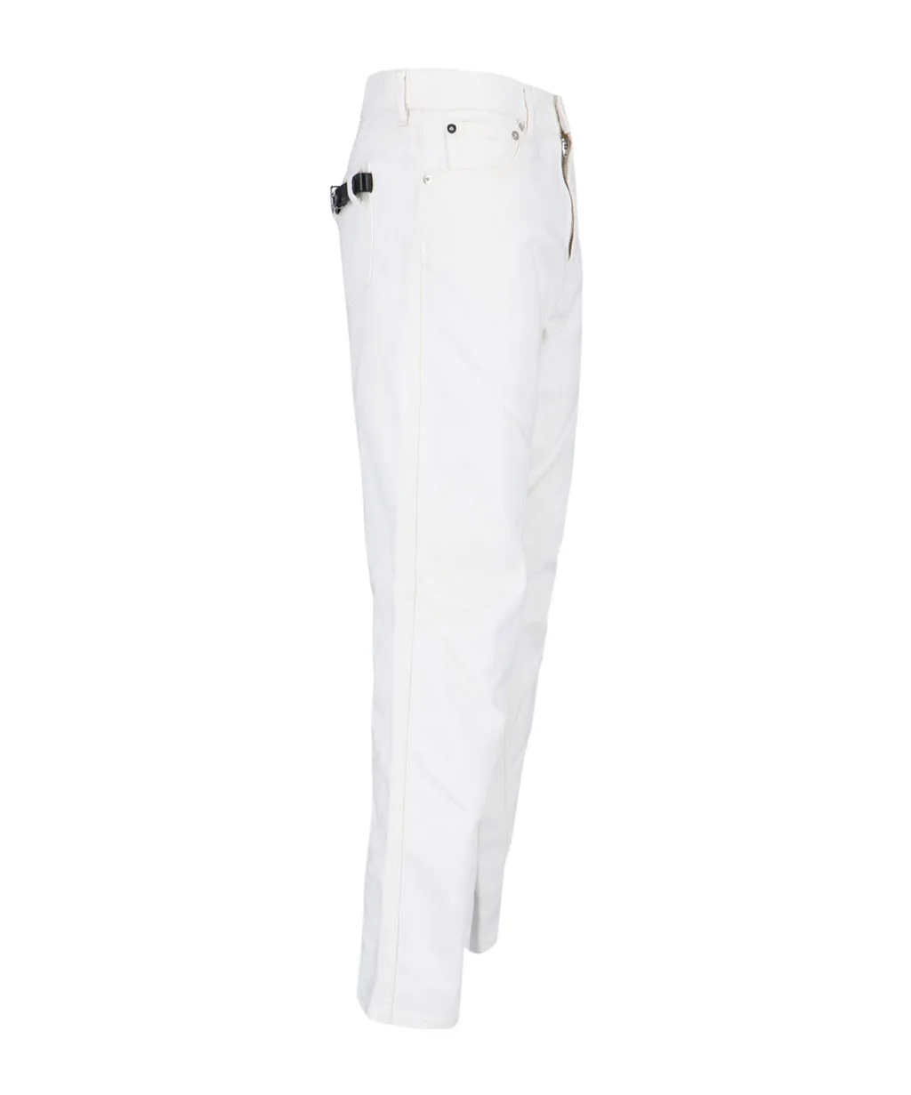 Coperni Straight Leg Logo Plaque Pants