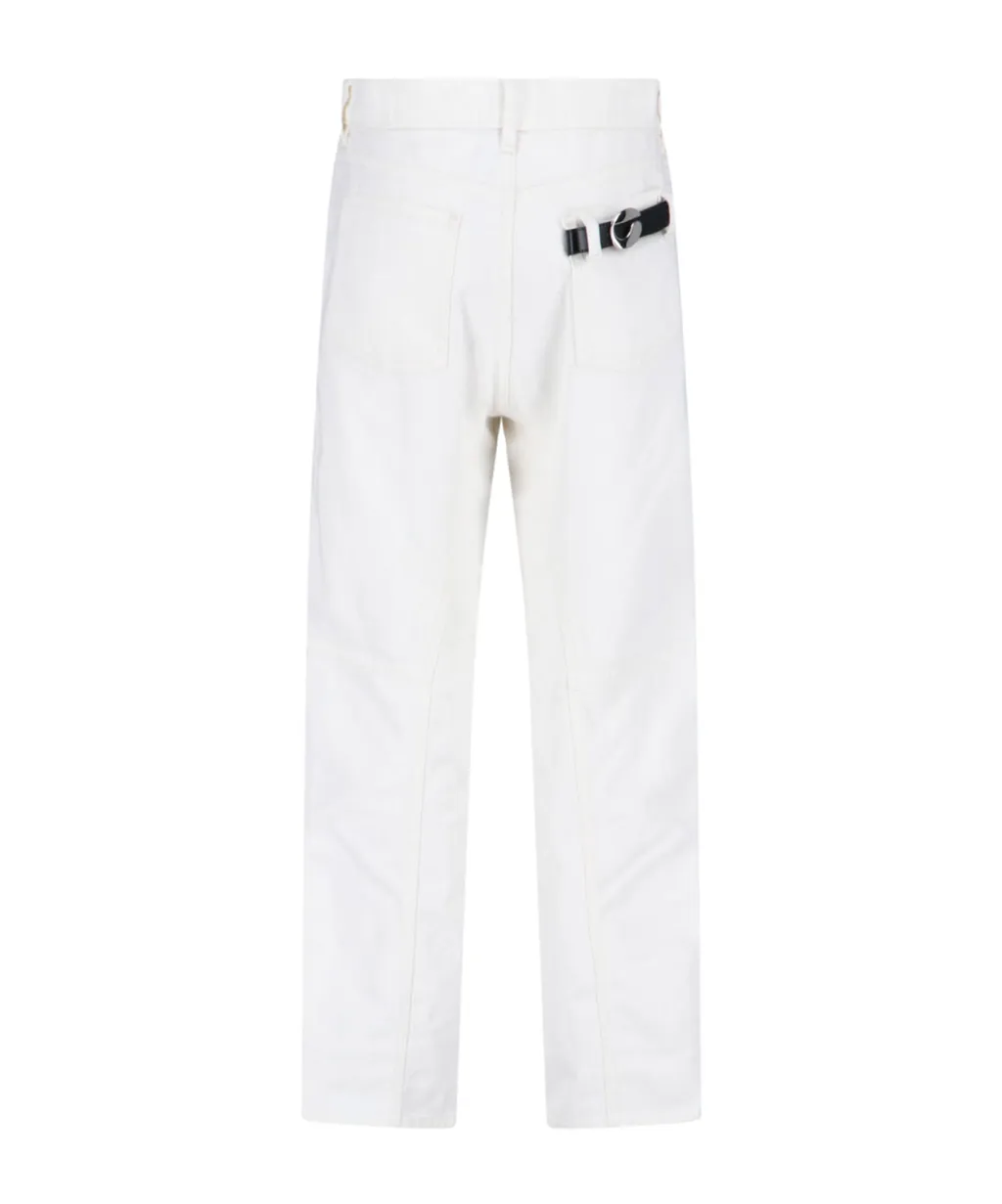 Coperni Straight Leg Logo Plaque Pants