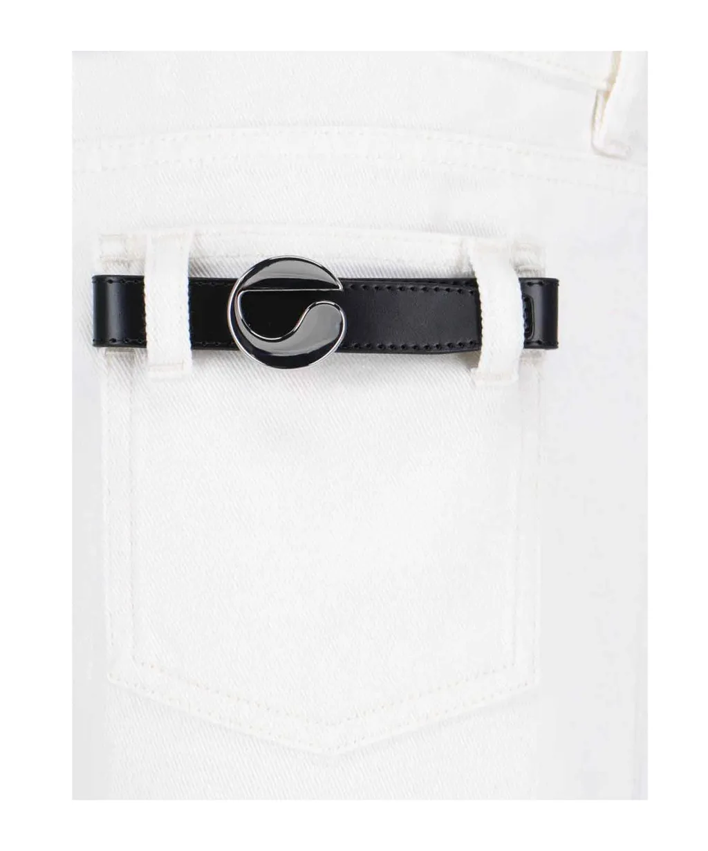 Coperni Straight Leg Logo Plaque Pants