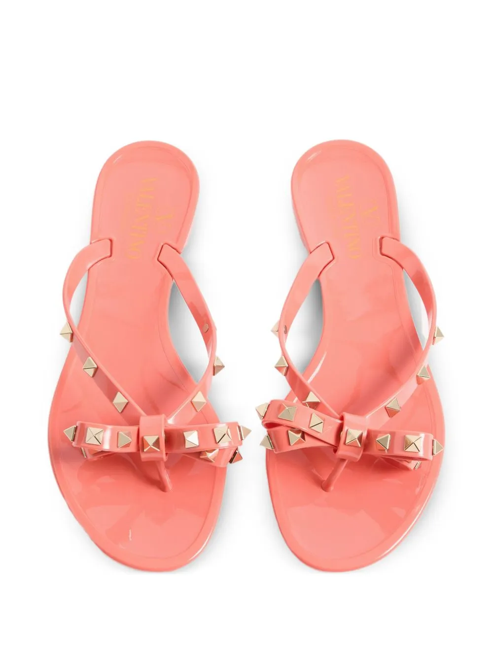 Valentino Garavani Rockstud Bow Detailed Sandals