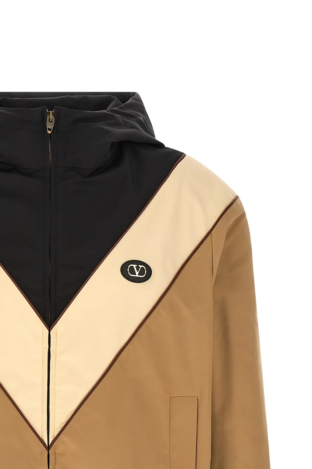 Valentino Zip-Up High Neck Jacket