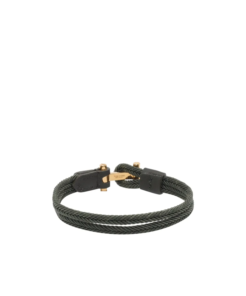 Tom Ford T Logo Plaque Bracelet