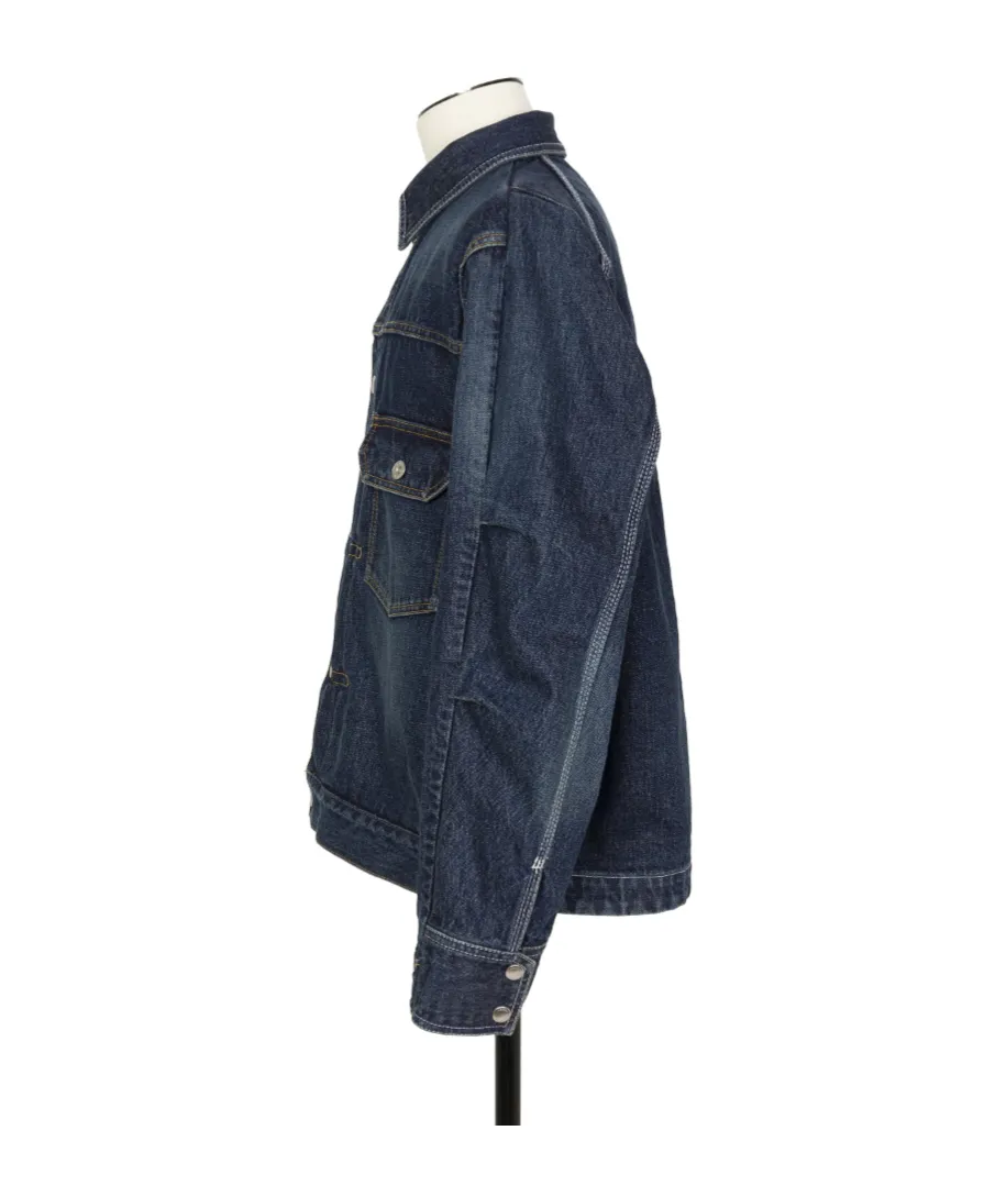 Flap-Pocket Denim Jacket