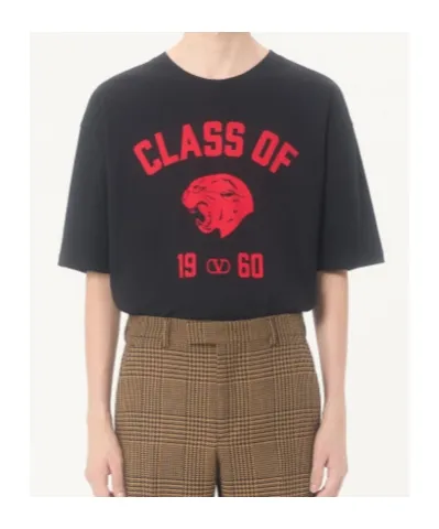 Panther-Print Cotton T-Shirt