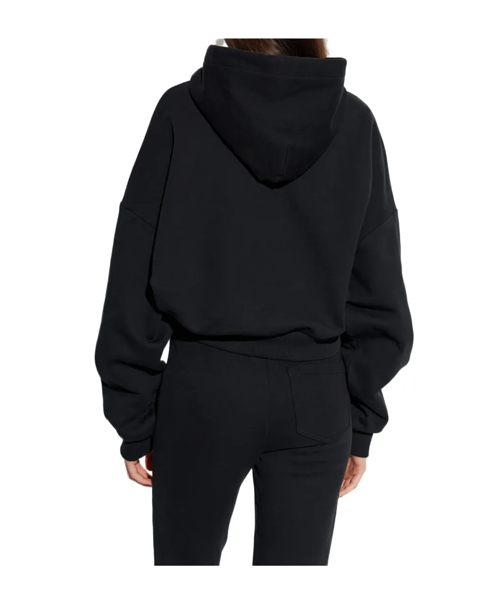 Vivienne Westwood Logo Embroidered Cropped Hoodie