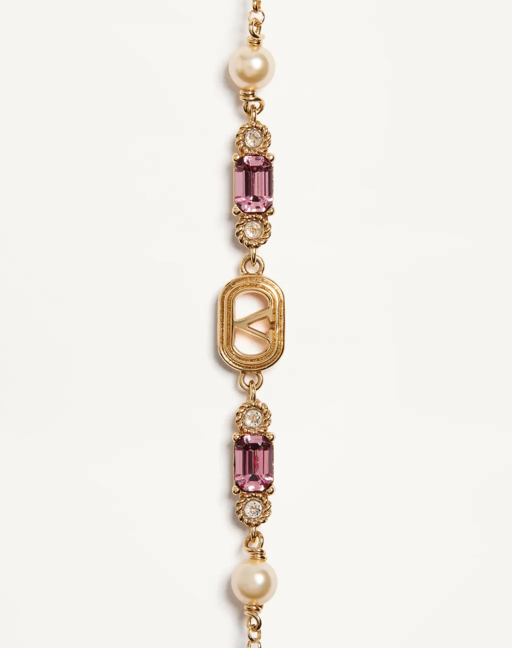Valentino	Ovalette Vlogo Signature Embellished Bracelet