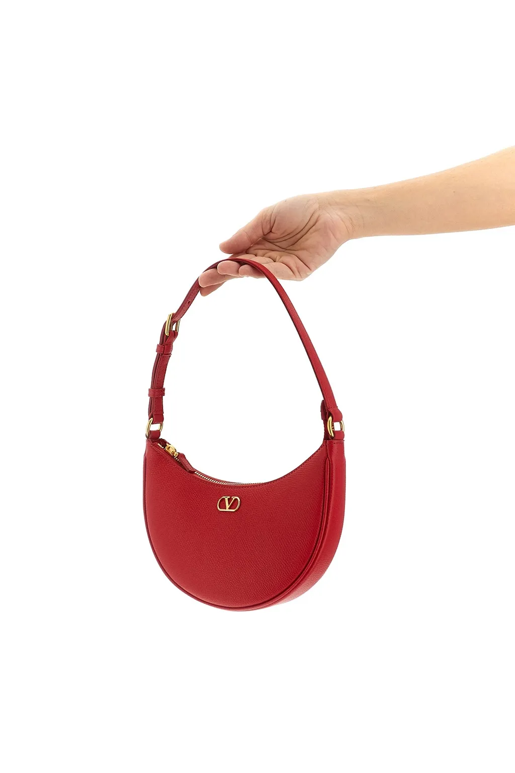 Valentino Vlogo Signature Zip-Up Mini Shoulder Bag