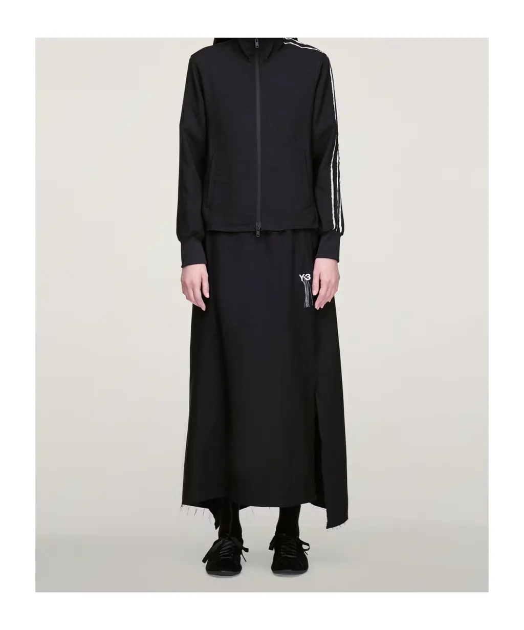 Y-3 Sport Uniform Raw Cut 3 Stripes Skirt