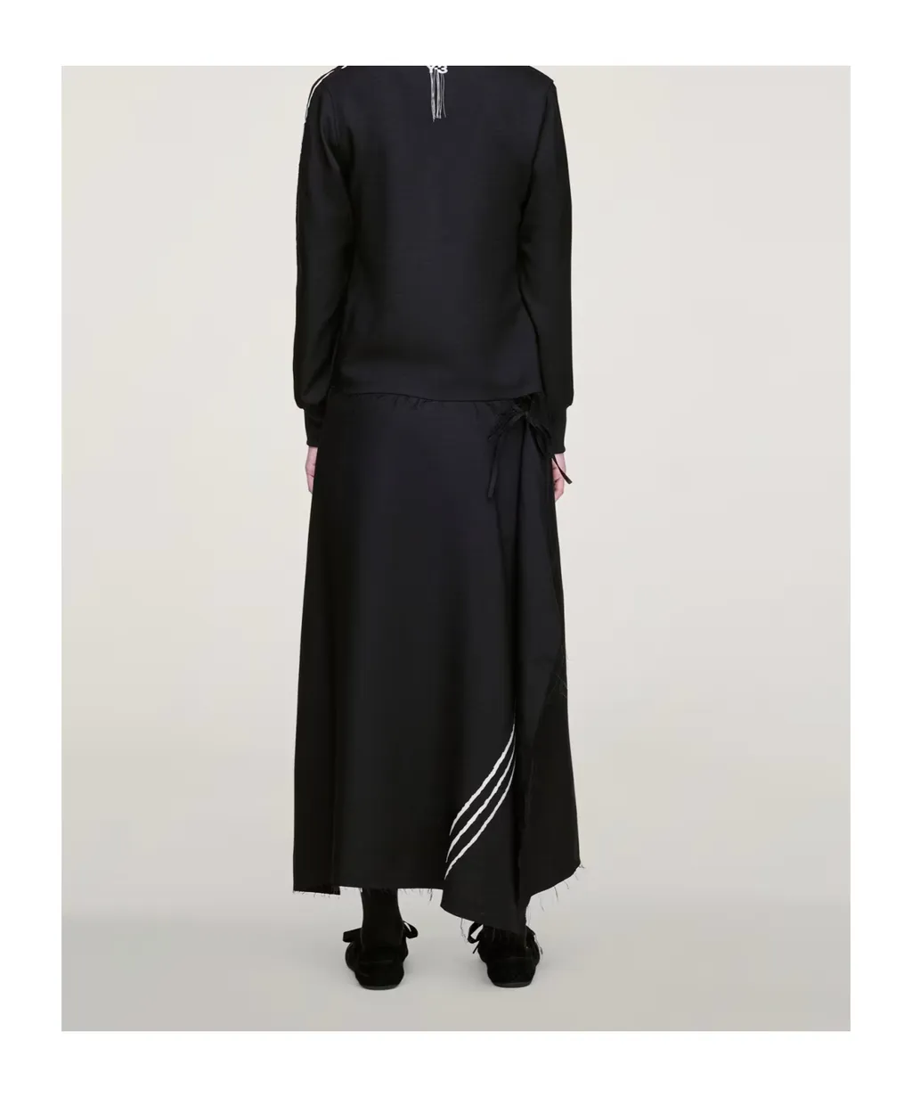 Y-3 Sport Uniform Raw Cut 3 Stripes Skirt
