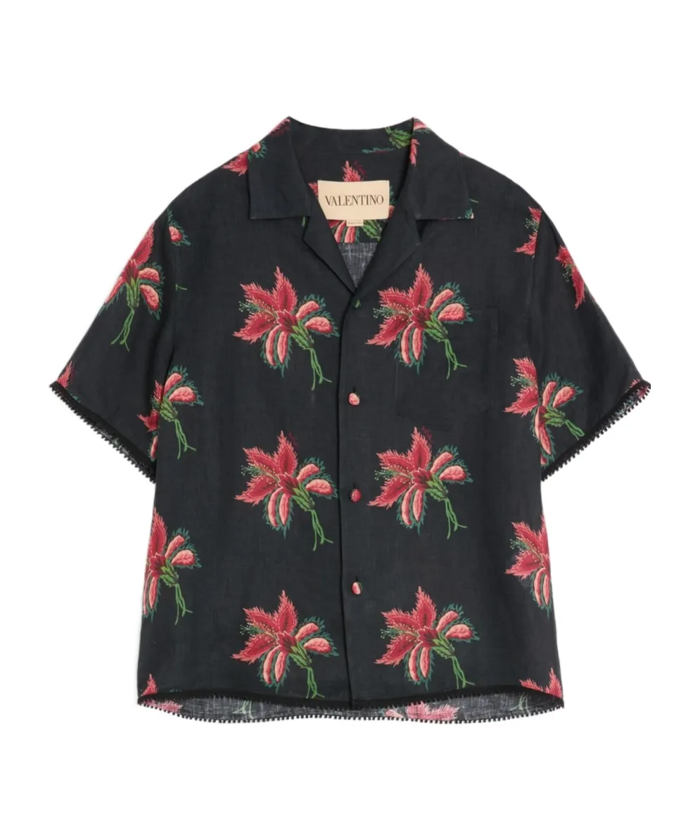 Floral-Pattern Shirt