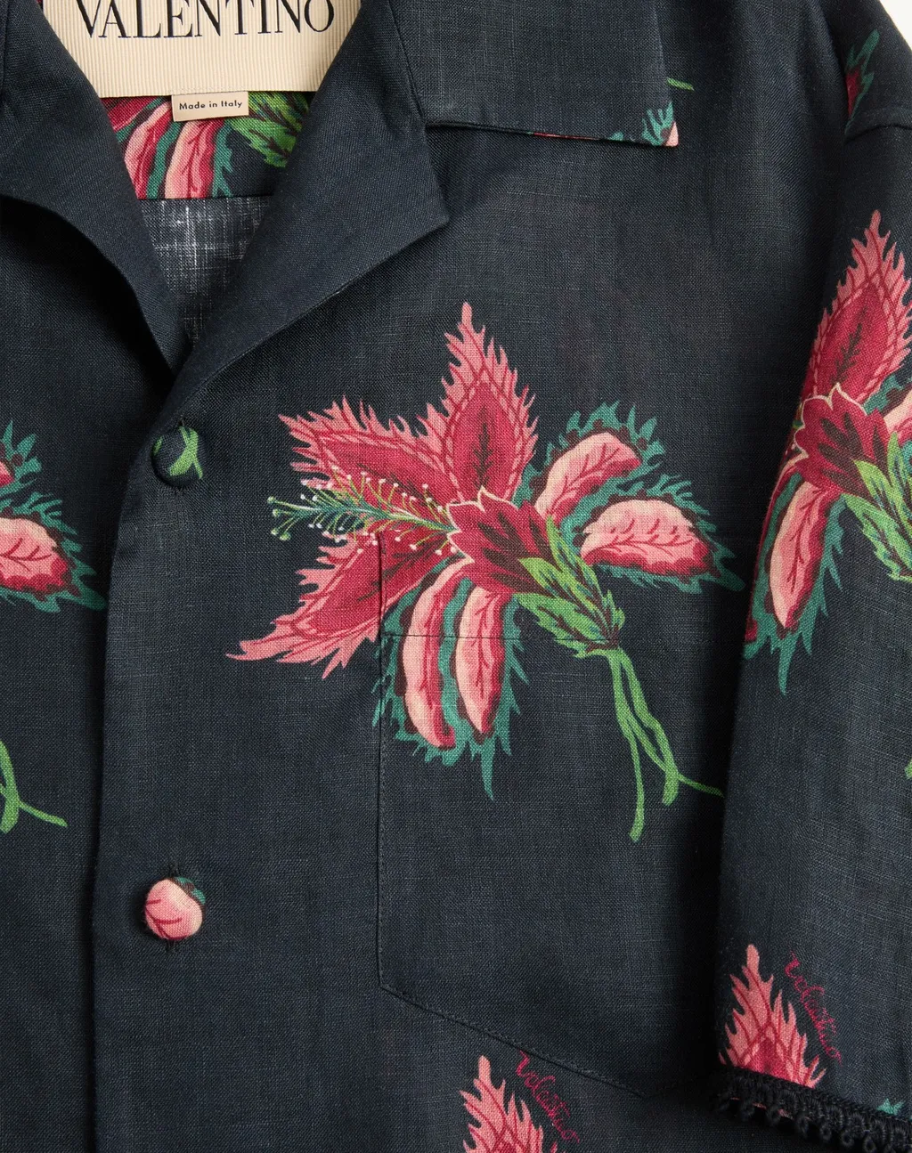Floral-Pattern Shirt