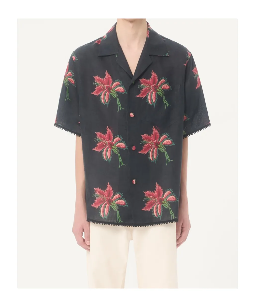Floral-Pattern Shirt