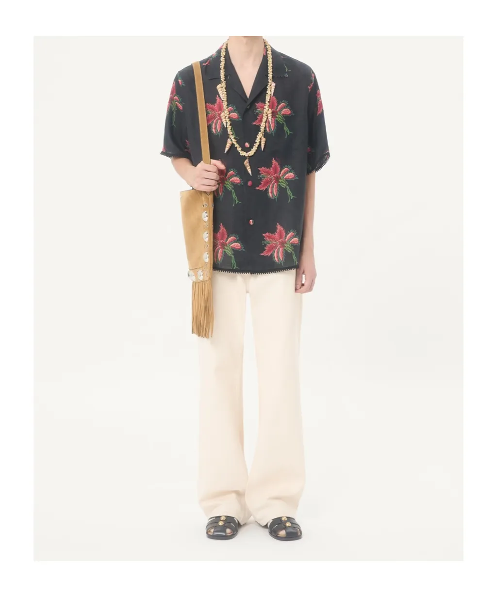 Floral-Pattern Shirt
