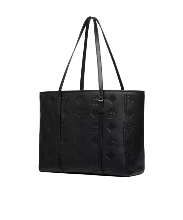 Medium Toni Monogram Leather Tote Bag