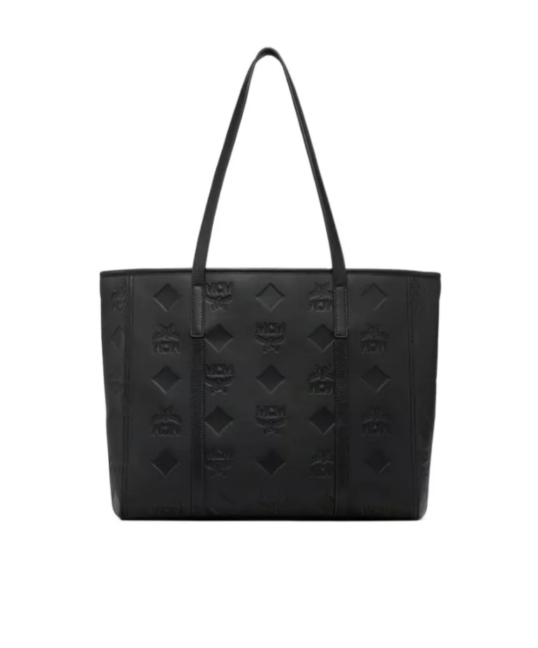 Medium Toni Monogram Leather Tote Bag