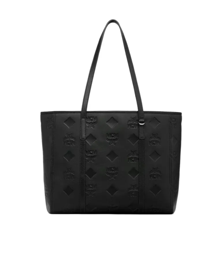 Medium Toni Monogram Leather Tote Bag