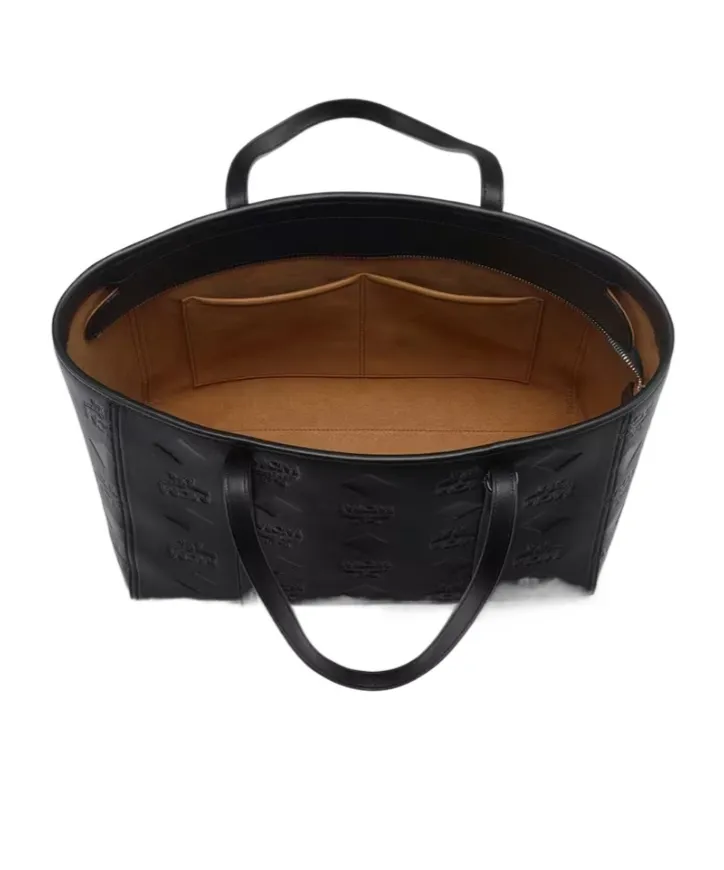 Medium Toni Monogram Leather Tote Bag