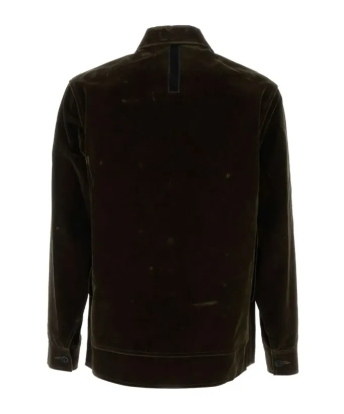 Long-Sleeved Button-Down Casual Jacket