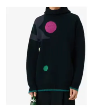 Lacoste Pattern Jacquard Crewneck Jumper