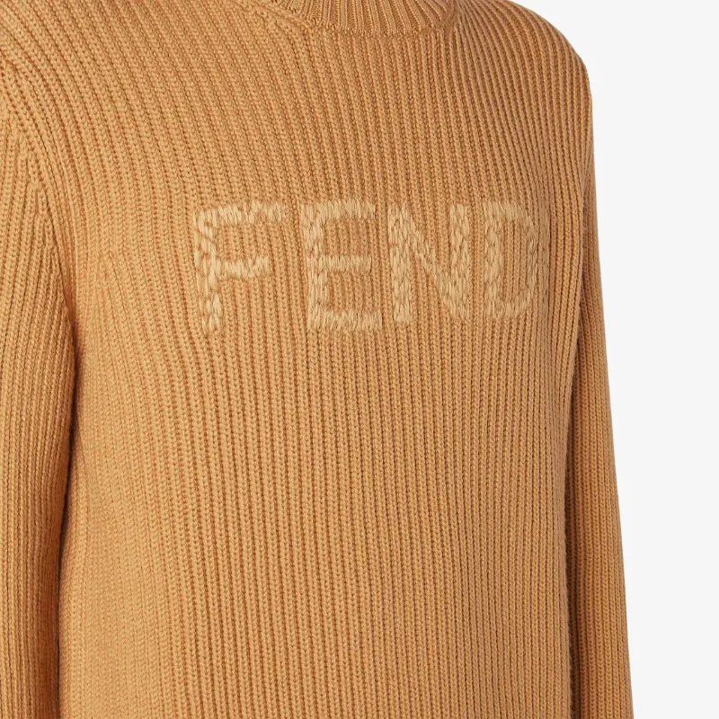 Fendi Logo Lettering Crewneck Jumper