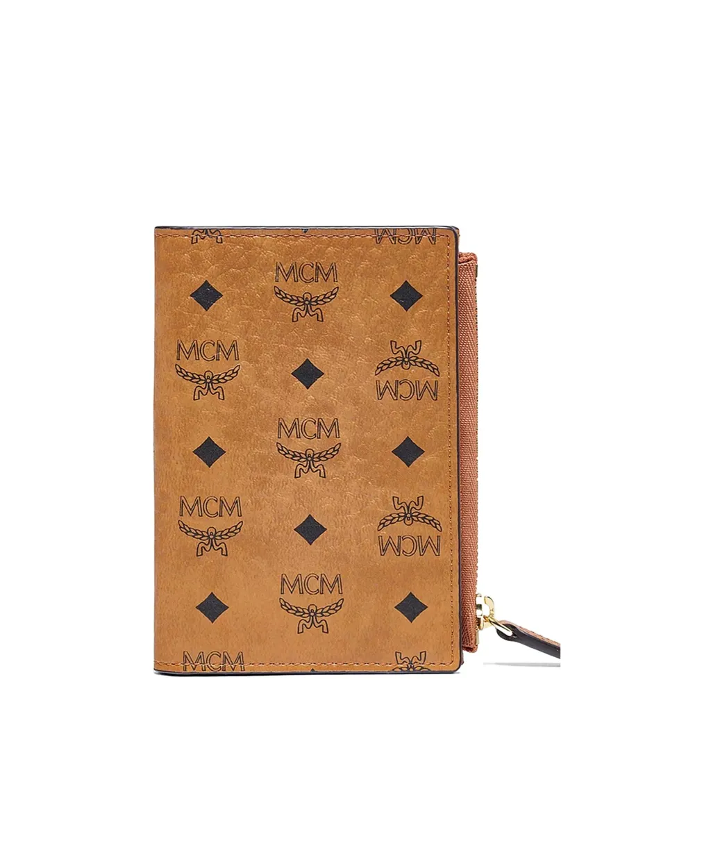 Mcm Monogram Printed Zipped Wallet