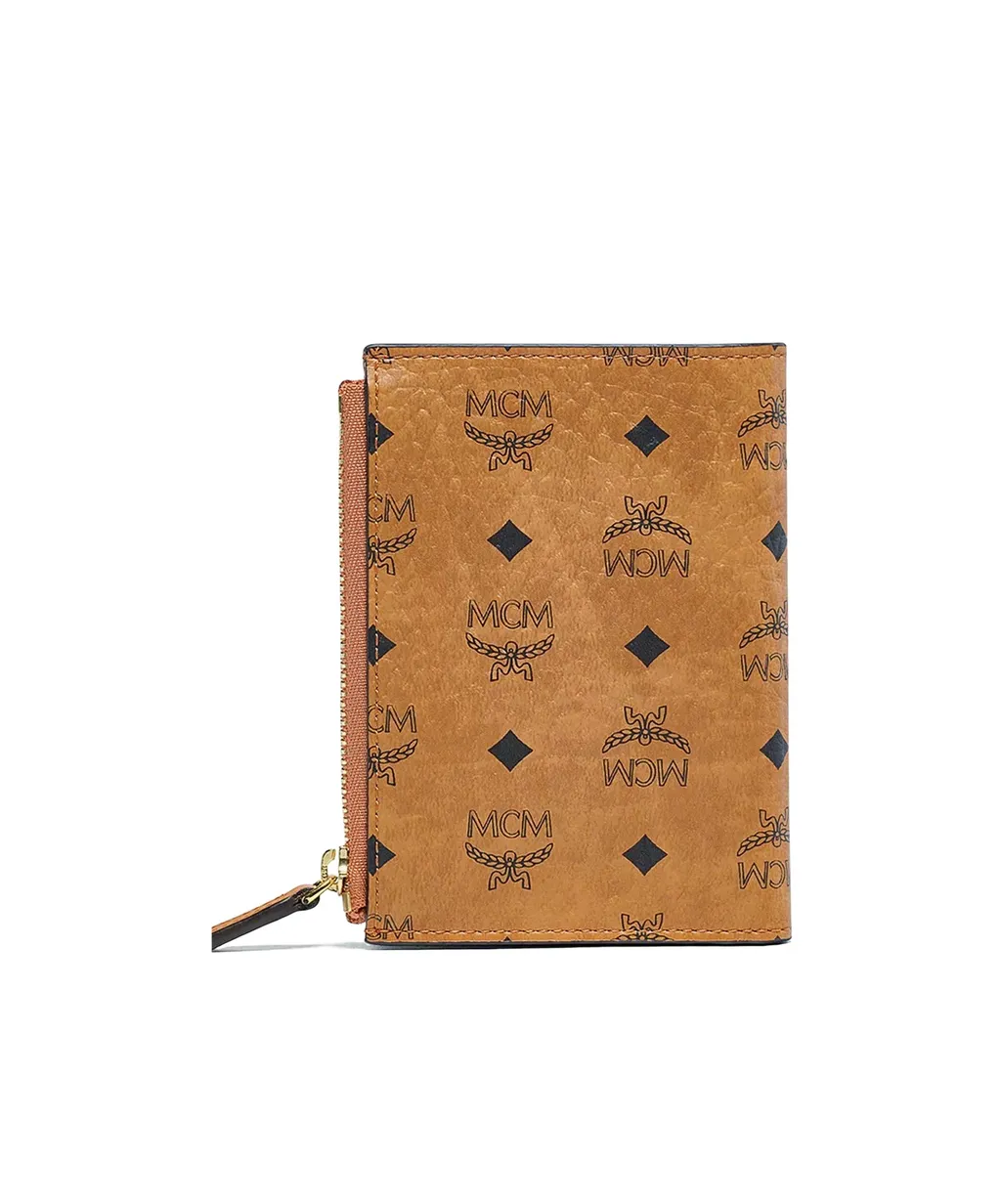 Mcm Monogram Printed Zipped Wallet