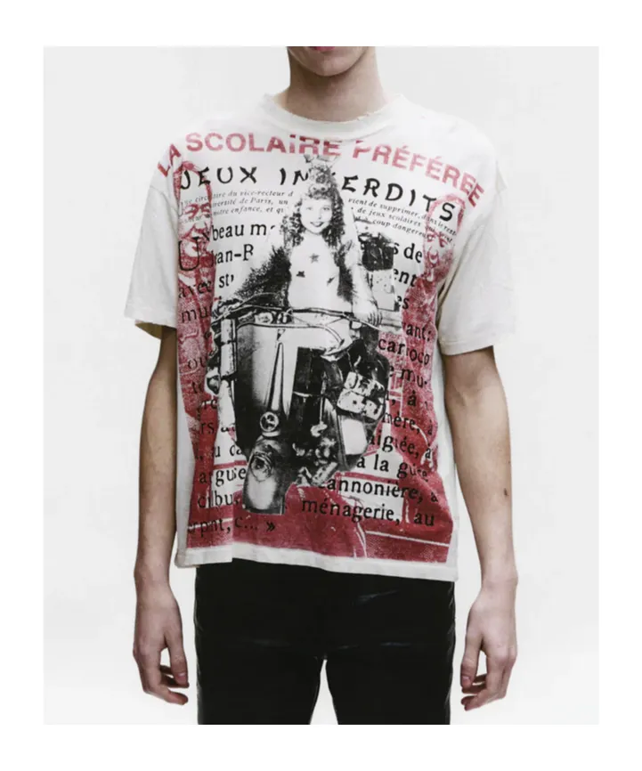 Enfants Riches DÉPrimÉS Distressed Print T-Shirt