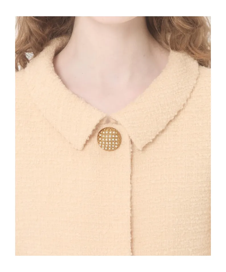 Valentino	Logo Plaque Button Embellished Jacket