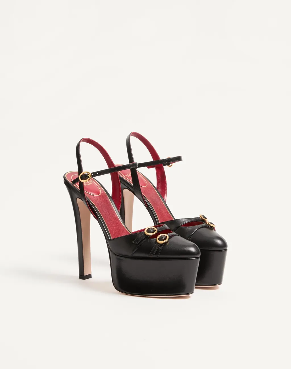 Crasher Platform Pumps In Kidskin 145Mm