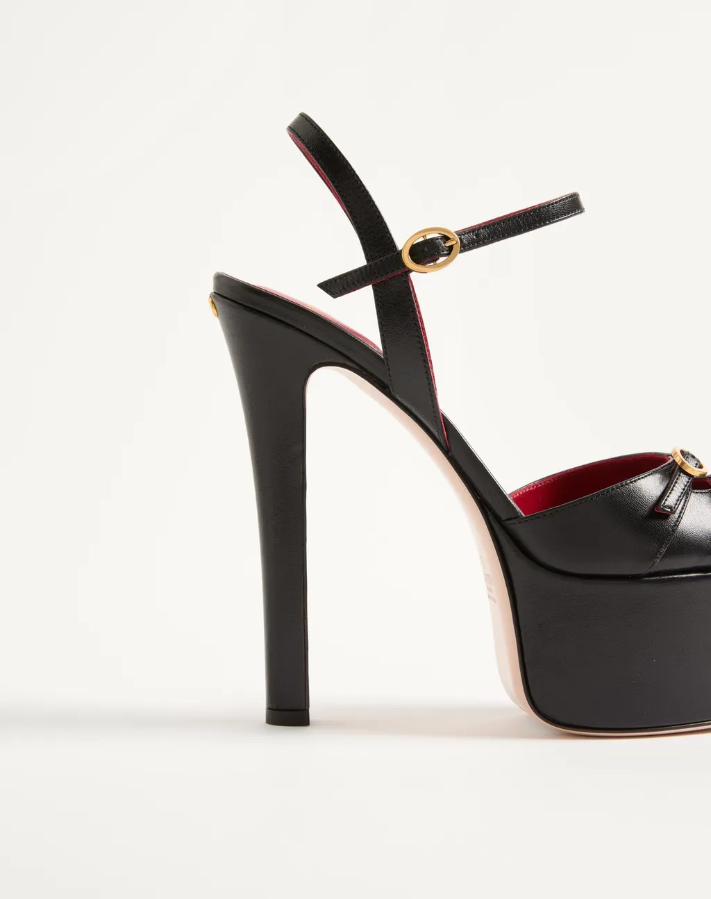 Crasher Platform Pumps In Kidskin 145Mm