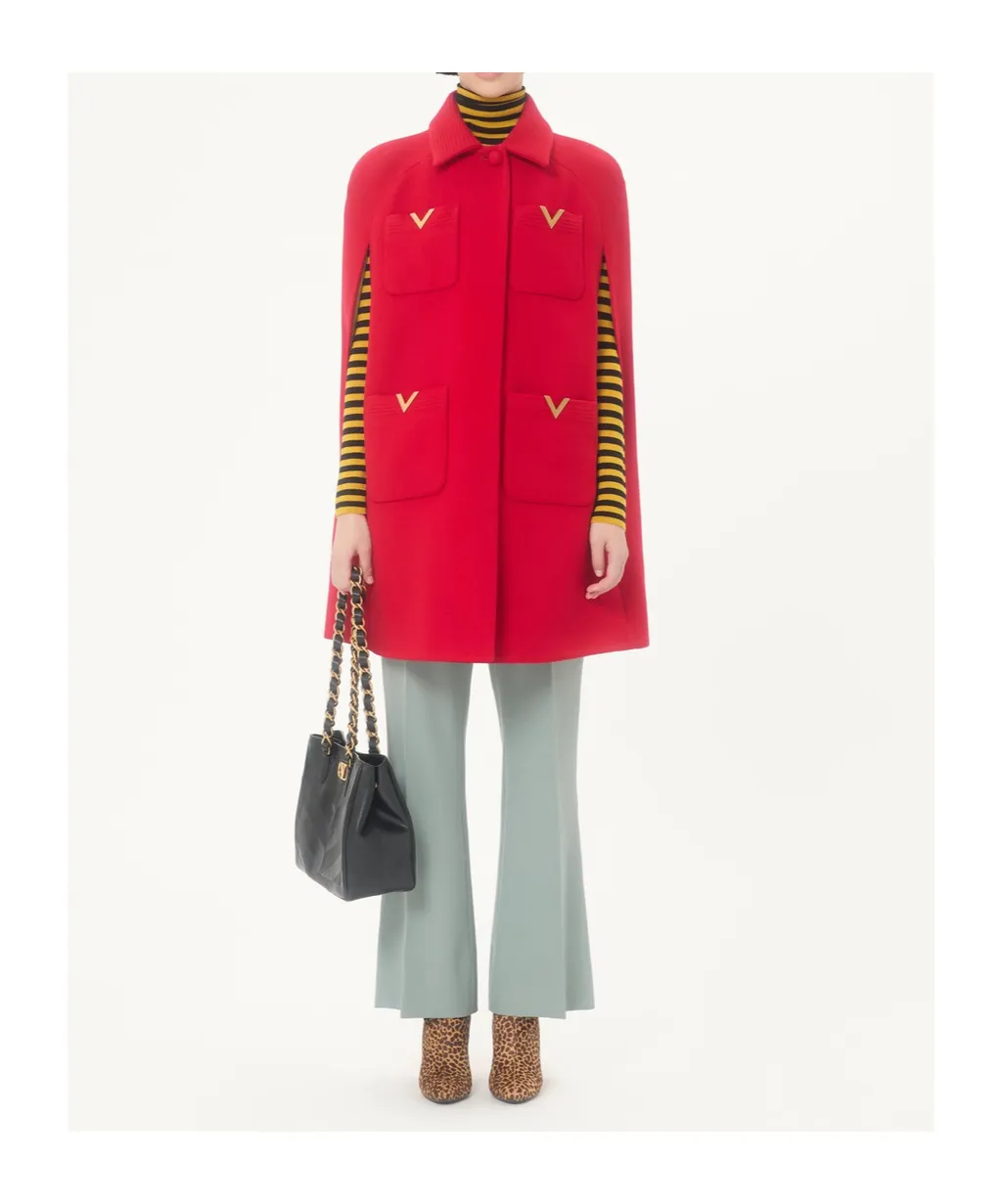 Light Diagonal Wool Trousers